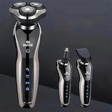 3-in-1 Shaver, Nose Hair Trimmer, and Portable Razor