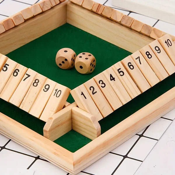Shut The Box Wooden Game