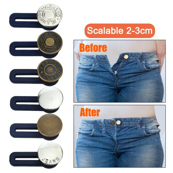 5x Metal Button Extender for Pants  & Jeans