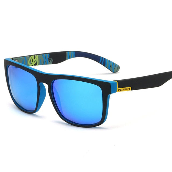 Polarised Sunglasses - fashionable square - Blue Lenses