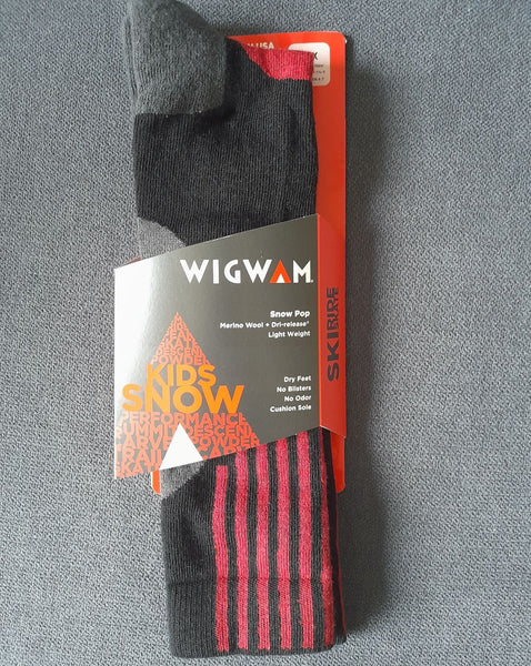 Ski Socks - Snow Pop Youth - Wigwam - Black